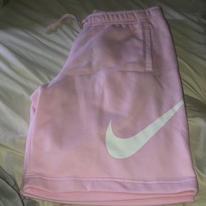 pink nike shorts